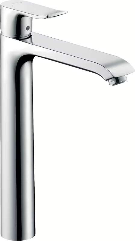 Hansgrohe Metris vysoká páková umyvadlová baterie v chromovém provedení.