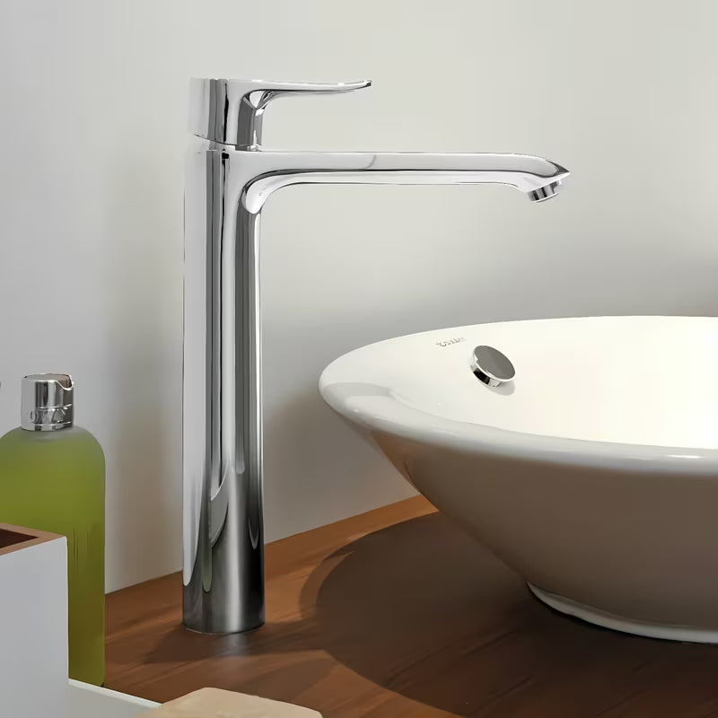 Hansgrohe Metris vysoká páková umyvadlová baterie v chromovém provedení.