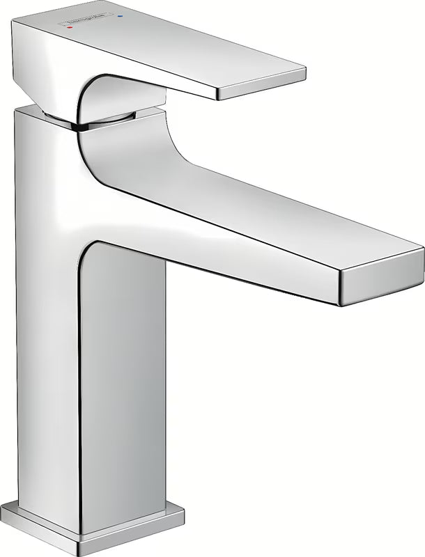 Chromová umyvadlová páková baterie Hansgrohe Metropol s odtokovou soupravou push-open