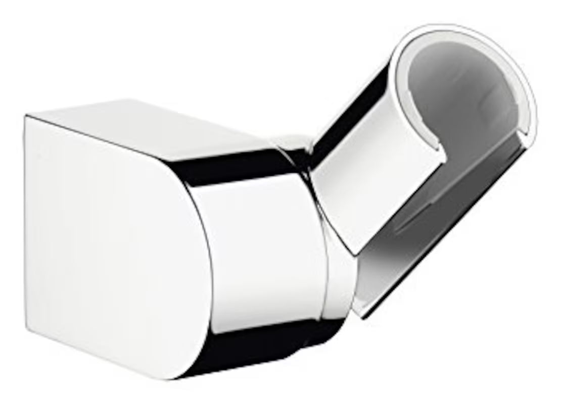Chromový otočný držák sprchy Hansgrohe Porter s plynule nastavitelným úhlem