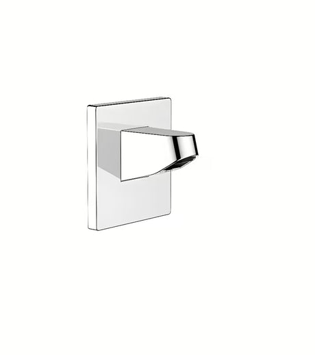 Chromové sprchové rameno hansgrohe Pulsify pro montáž na stěnu, délka 8 cm, pro horní sprchu 105 mm.