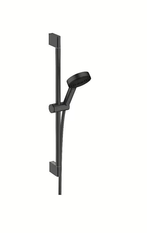 Hansgrohe Pulsify Select sprchový set v matně černé s ruční sprchou a sprchovou tyčí