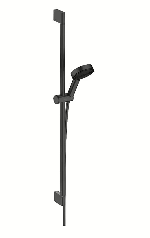 Hansgrohe Pulsify Select sprchový set v matné černé s ruční sprchou a sprchovou tyčí