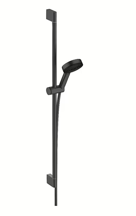 Hansgrohe Pulsify Select sprchový set v matně černé s ruční sprchou a sprchovou tyčí