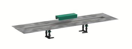Hansgrohe RainDrain instalační sada pro sprchové žlaby s nerezovým žlabem se spádováním a těsnicí membránou.