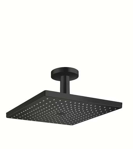 Hansgrohe Raindance E 300 čtvercová hlavová sprcha se sprchovým ramenem, matná černá