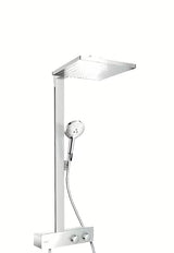 Hansgrohe Raindance E sprchový systém s termostatem v chromu s horní sprchou 300 × 300 mm a ruční sprchou