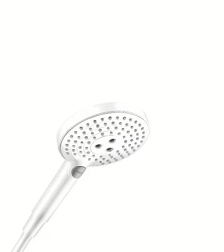 Ruční sprcha Hansgrohe Raindance Select v matné bílé barvě s průměrem 125 mm