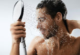 Chromová ruční sprcha Hansgrohe Raindance Select E 120 se třemi proudy a tlačítkem Select