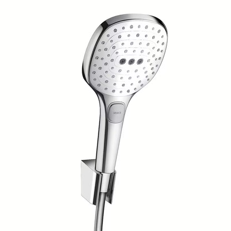 Hansgrohe Raindance Select E vanový sprchový set bílá chrom s ruční sprchou 120 mm a hadicí 1,60 m