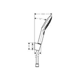 Hansgrohe Raindance Select E vanový sprchový set bílá chrom s ruční sprchou 120 mm a hadicí 1,60 m