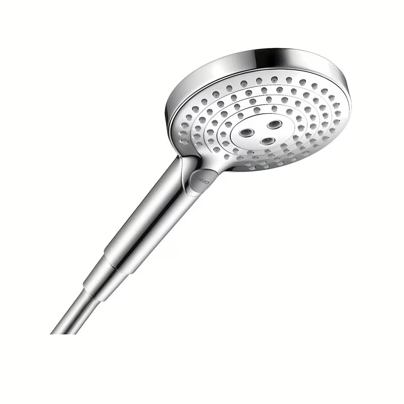 Chromová ruční sprcha Hansgrohe Raindance Select S 120 s tlačítkem Select a třemi typy proudu