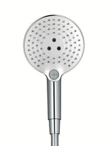 Chromová ruční sprcha Hansgrohe Raindance Select S 120 s tlačítkem Select a třemi typy proudu