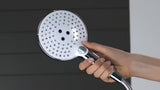 Chromová ruční sprcha Hansgrohe Raindance Select S 120 s tlačítkem Select a třemi typy proudu