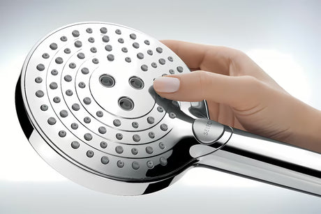 Hansgrohe Raindance Select S sprchový systém s termostatickou baterií v chromu s horní a ruční sprchou