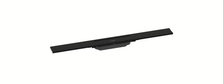 Sprchový žlab hansgrohe RainDrain Flex 70 cm v matné černé barvě s designovým krytem.