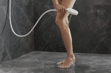 Ruční sprcha hansgrohe Rainfinity 130 3jet v chromu s antracitovým sprchovým diskem