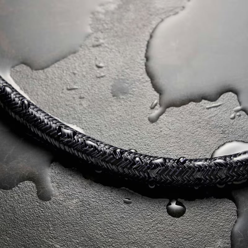 Hansgrohe Rainfinity sprchový set EcoSmart v matné černé s ruční sprchou, tyčí a textilní hadicí