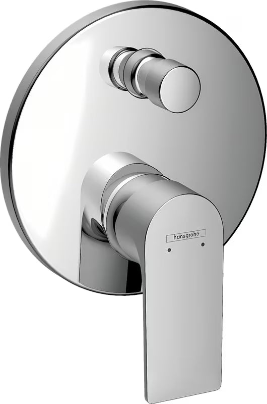 Podomítková páková sprchová a vanová baterie Hansgrohe Rebris E v chromovém provedení
