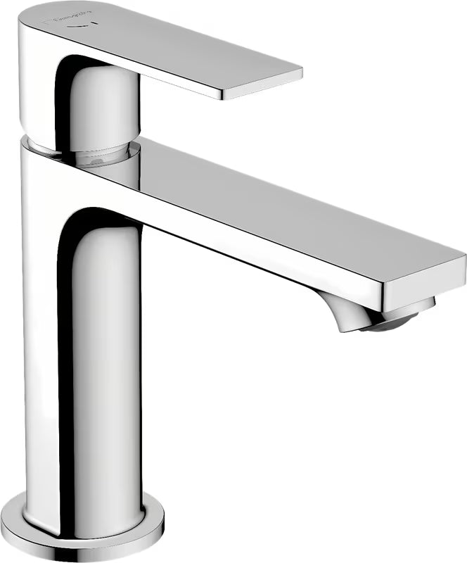Chromová stojánková umyvadlová baterie hansgrohe Rebris E 110 CoolStart bez výpusti
