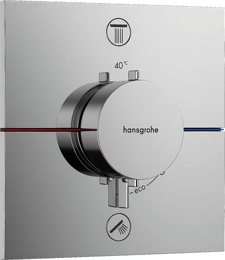 Hansgrohe ShowerSelect Comfort E podomítková termostatická sprchová baterie v chromovém provedení