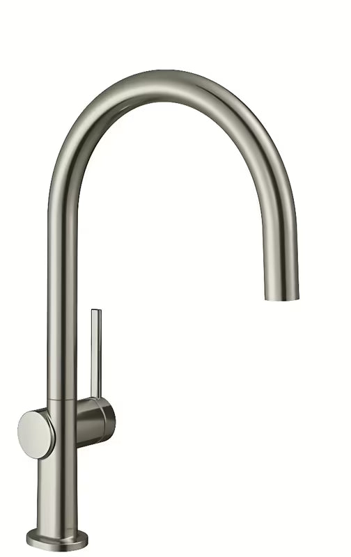 Hansgrohe Talis páková dřezová baterie v povrchu supersteel s vysokým obloukovým otočným výtokem