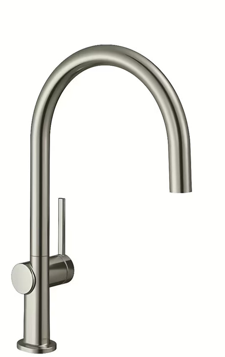 Hansgrohe Talis páková dřezová baterie v povrchu supersteel s vysokým obloukovým otočným výtokem