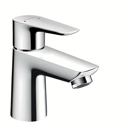 Chromová páková umyvadlová baterie Hansgrohe Talis E s odtokovou soupravou a technologií EcoSmart