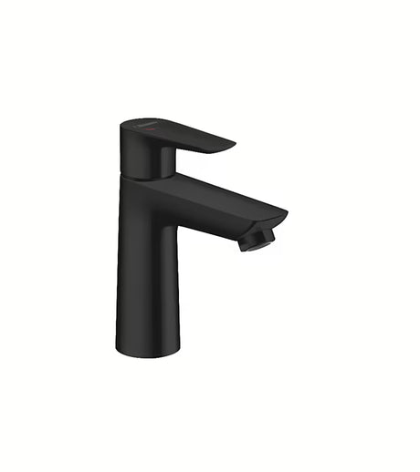 Hansgrohe Talis E 110 CoolStart páková umyvadlová baterie v černo-matném provedení s vypouštěcí sadou
