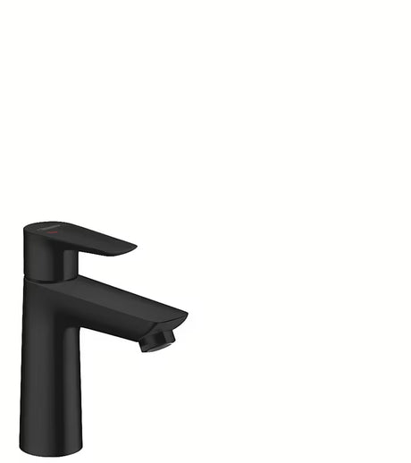 Černo-matná páková umyvadlová baterie Hansgrohe Talis E bez výpusti