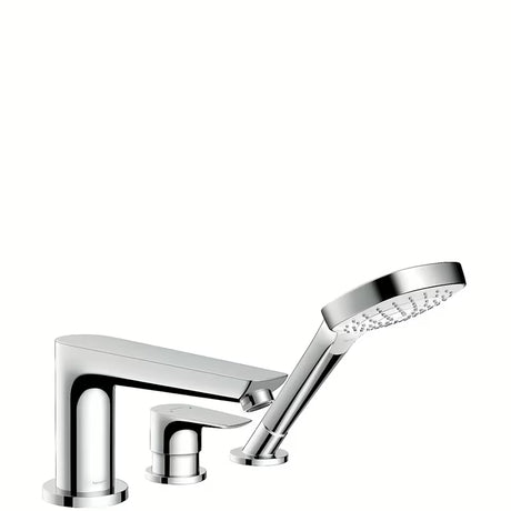 Hansgrohe Talis E chromová vanová baterie na okraj vany s ruční sprchou