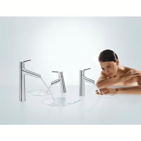 Chromová páková stojánková umyvadlová baterie Hansgrohe Talis S bez výpusti