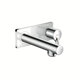 Podomítková umyvadlová baterie Hansgrohe Talis S v chromovém provedení pro nástěnnou montáž.