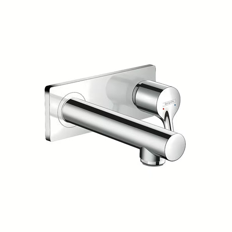 Podomítková umyvadlová baterie Hansgrohe Talis S v chromovém provedení pro nástěnnou montáž.