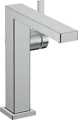 Chromová páková umyvadlová baterie Hansgrohe Tecturis E s boční pákou a odtokem Push open