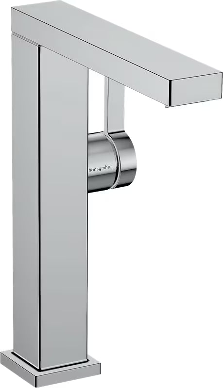 Chromová páková umyvadlová baterie Hansgrohe Tecturis E s technologií CoolStart a otočným výtokem