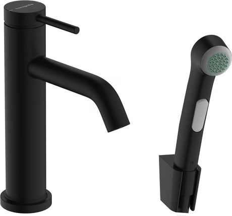 Hansgrohe Tecturis S umyvadlová baterie s bidetovou sprškou v matné černé