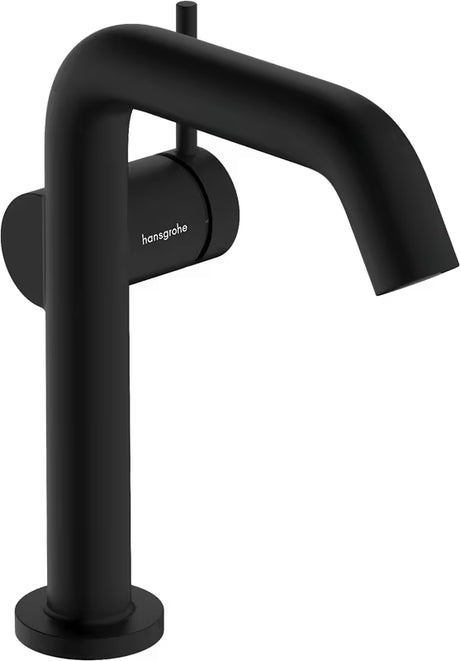 Hansgrohe Tecturis S páková umyvadlová baterie v matné černé s technologií CoolStart a odtokem Push open