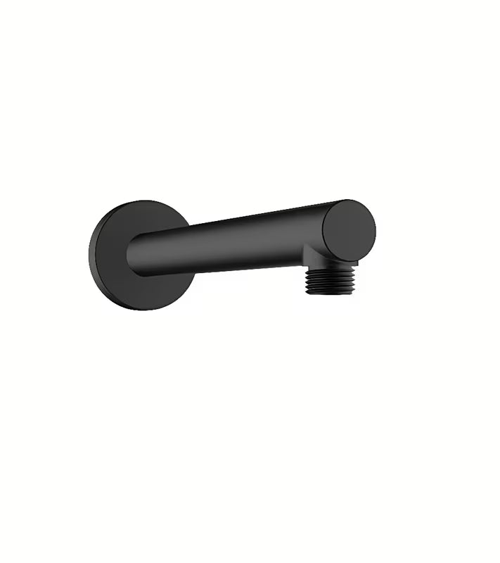 Nástěnné sprchové rameno Hansgrohe Vernis Blend 240 mm v matné černé s kulatou rozetou