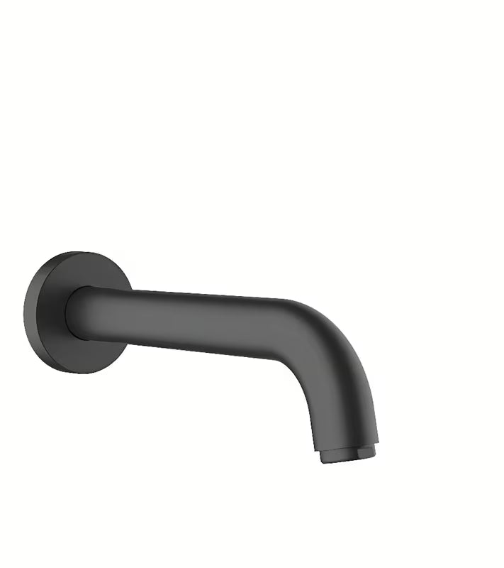 Vanový výtok hansgrohe Vernis Blend na stěnu v matné černé barvě