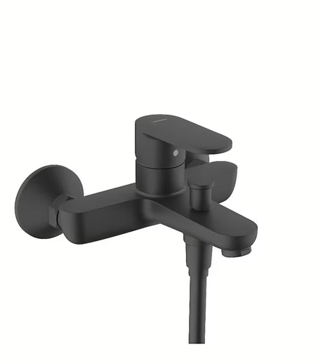 Hansgrohe Vernis Blend nástěnná páková vanová baterie v matné černé barvě