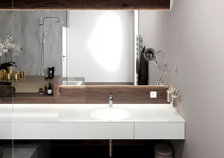 Chromová páková umyvadlová baterie Hansgrohe Vernis Blend 100 s výpustí a táhlem.