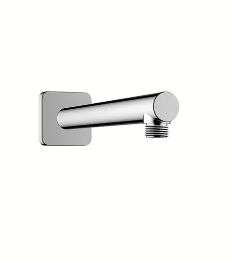 Nástěnné sprchové rameno Hansgrohe Vernis Shape 240 mm v chromu se čtvercovou rozetou.