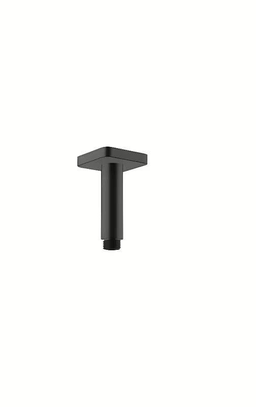 Stropní sprchové rameno Hansgrohe Vernis Shape 100 mm v matné černé s čtvercovou rozetou