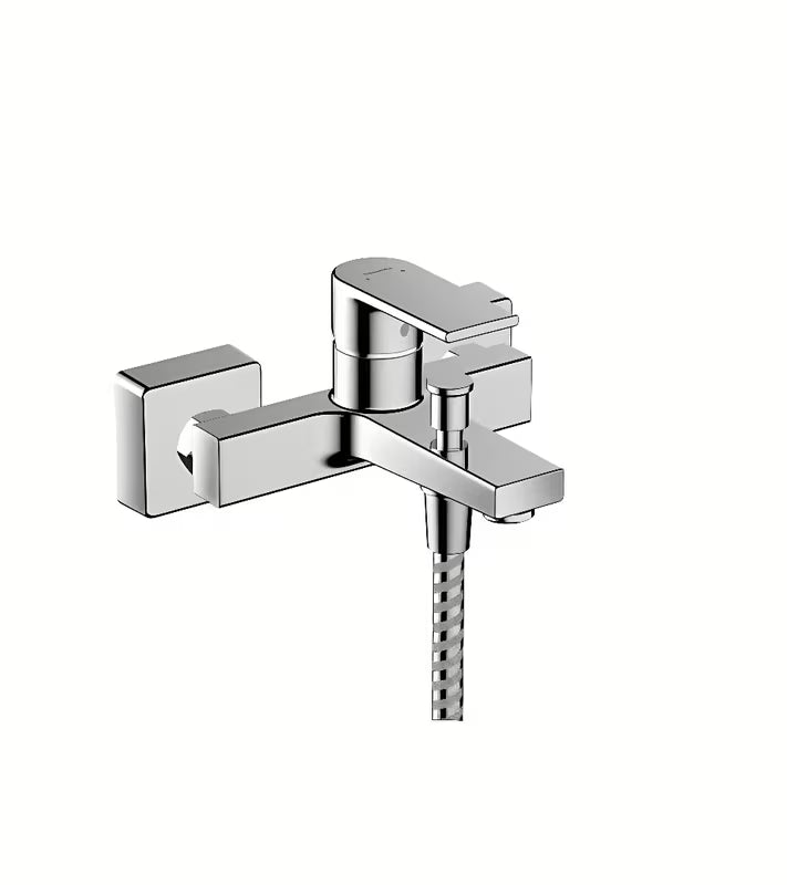 Nástěnná páková vanová baterie Hansgrohe Vernis Shape v chromovém provedení