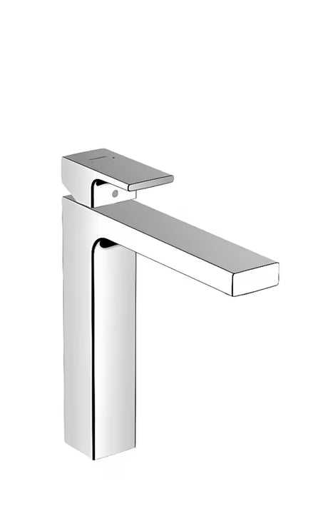 Vysoká páková umyvadlová baterie hansgrohe Vernis Shape 190 v chromovém provedení