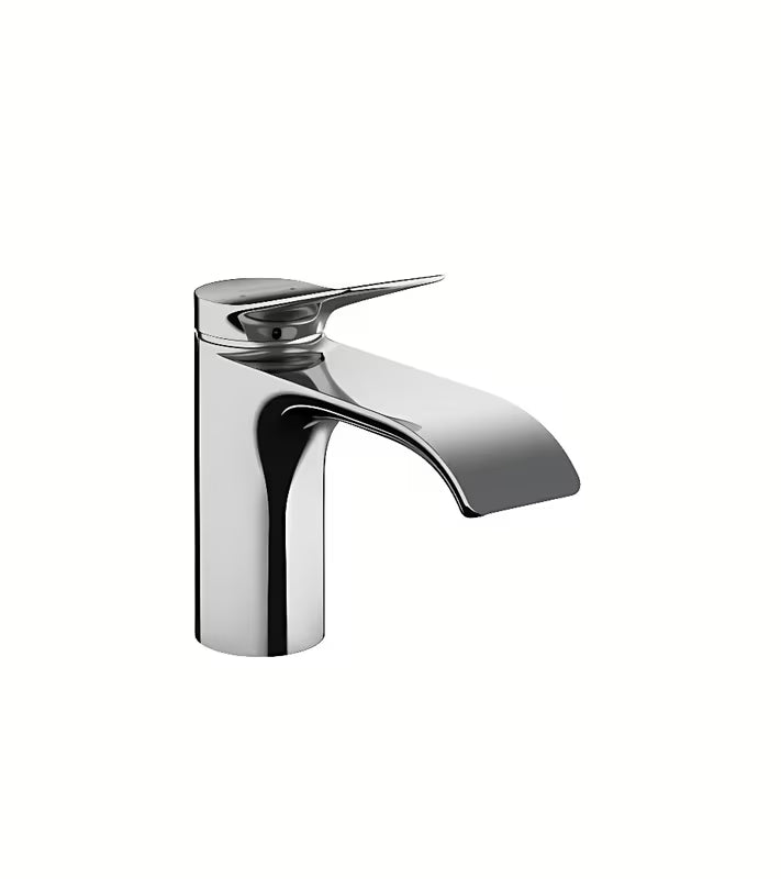 Chromová páková umyvadlová baterie Hansgrohe Vivenis s extra širokým proudem WaterfallStream a výpustí s táhlem.