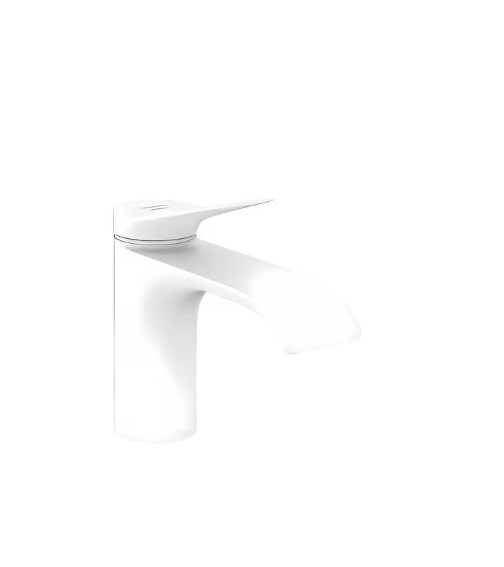 Hansgrohe Vivenis umyvadlový ventil v matné bílé pro studenou vodu s širokým proudem WaterfallStream