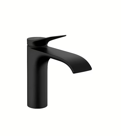 Hansgrohe Vivenis páková umyvadlová baterie s výpustí v černo-matném provedení.