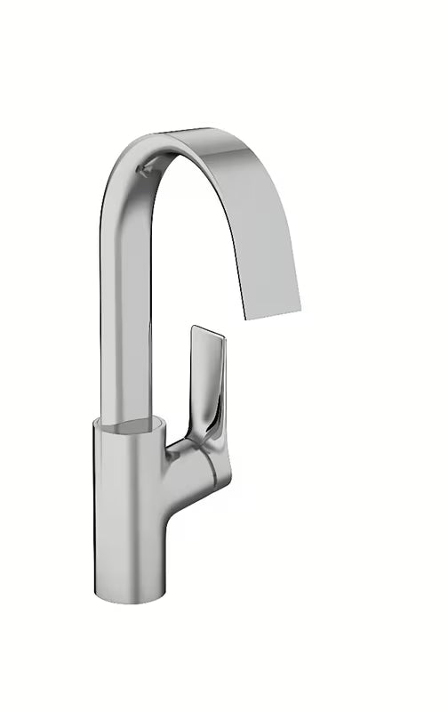 Chromová páková dřezová baterie Hansgrohe Vivenis s otočným vývodem a širokým proudem WaterfallStream